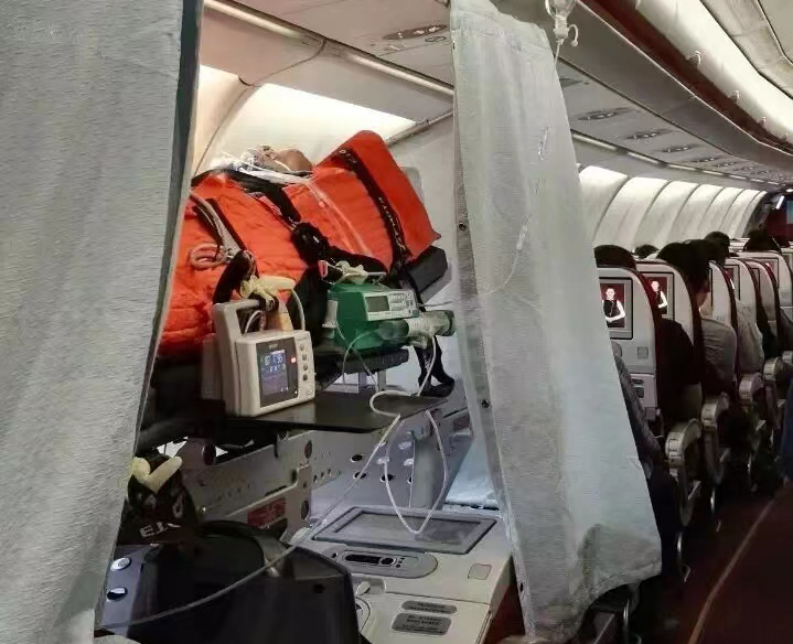 乌兰浩特市跨国医疗包机、航空担架